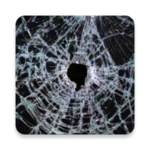 broken screen wallpaper hd android application logo